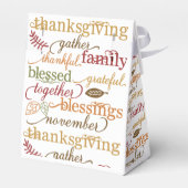 感謝祭の感傷食品トリートバッグ フェイバーボックス (裏面サイド)