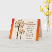 感謝祭の感動的な聖書の賛美歌の118:24 カード (黄色い花)