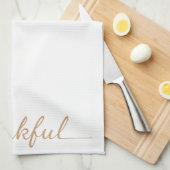 感謝祭の感謝している台所タオル キッチンタオル (四つ折り)