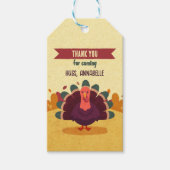 感謝祭の感謝の贈り物　子供の写真　秋のギフトタグ ギフトタグ (正面)