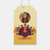 感謝祭の感謝の贈り物　子供の写真　秋のギフトタグ ギフトタグ (裏面)