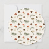 感謝祭の手彫り木製招待状 招待状 (裏面)