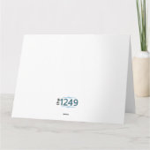 感謝祭の折りたたみ式サンクスカード サンキューカード (裏面)