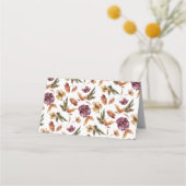 感謝祭の折りたたみ式名札 プレイスカード (裏面)