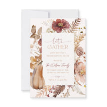 感謝祭の招待状フレンドサイジングディナー