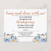 感謝祭の招待状 スクリプチャー パンプキンパッチ ポストカード (正面)