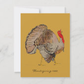 感謝祭の招待状 招待状 (裏面)