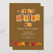 感謝祭の招待状 招待状 (正面/裏面)