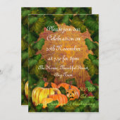 感謝祭の招待状 招待状 (正面/裏面)