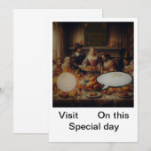 感謝祭の招待状 招待状 (正面/裏面)