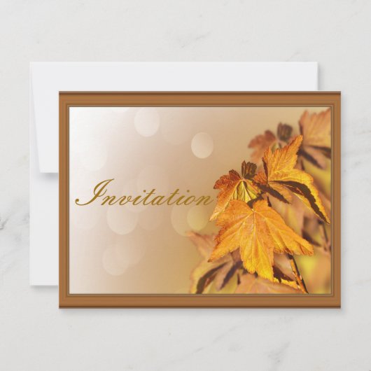 感謝祭の招待状 招待状 (正面)