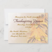 感謝祭の招待状 招待状 (裏面)