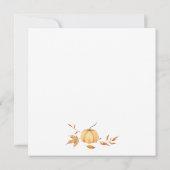 感謝祭の招待 – 編集可能 招待状 (裏面)