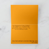 感謝祭の挨拶状 シーズンカード (内部)