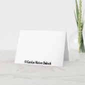 感謝祭の挨拶 シーズンカード (裏面)