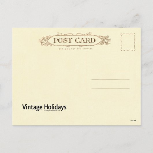 感謝祭の挨拶 シーズンポストカード (裏面)