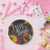 感謝祭の挨拶  ペーパープレート (パーティー)