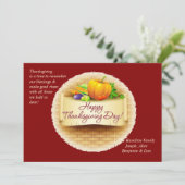 感謝祭の斜子織カード シーズンカード (スタンド正面)