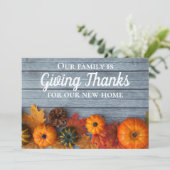 感謝祭の新しいホームアドレスカボチャ移動 案内状 (スタンド正面)