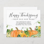 感謝祭の新しいホームカボチャの動く発表 (正面/裏面)