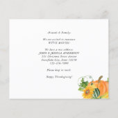 感謝祭の新しいホームカボチャの動く発表 (裏面)