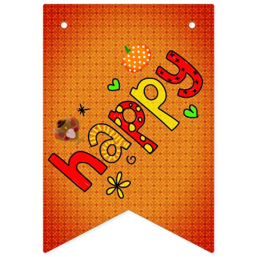 感謝祭の旗布の旗 バンティングフラッグ (第2の旗)