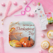 感謝祭の日に神に祝福あれ ペーパープレート (パーティー)