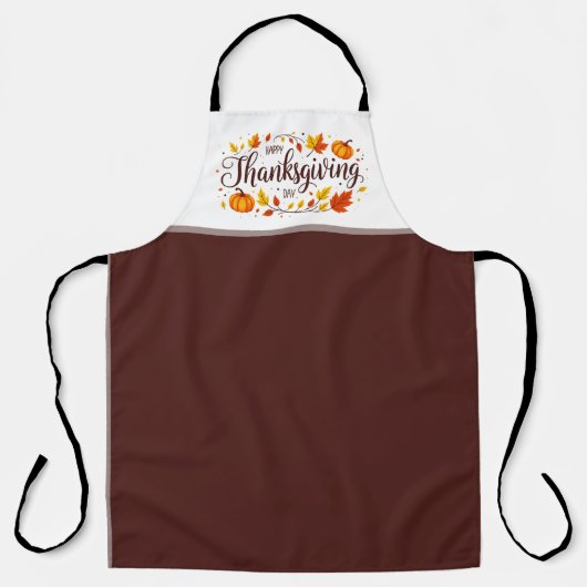 感謝祭の日のエプロンとカボチャ離れと エプロン (正面)