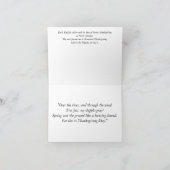 感謝祭の日のカード シーズンカード (内部)