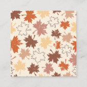 感謝祭の日のデザイン、秋の自然離れの エンクロージャーカード (正面)