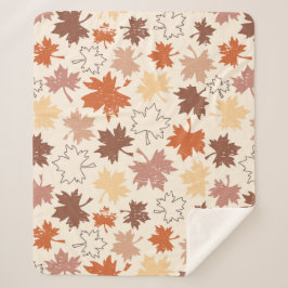 感謝祭の日のデザイン、秋の自然離れの シェルパブランケット