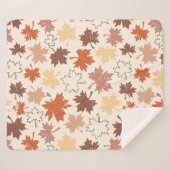 感謝祭の日のデザイン、秋の自然離れの シェルパブランケット (正面(横))