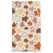 感謝祭の日のデザイン、秋の自然離れの スモールペーパーバッグ (裏面)