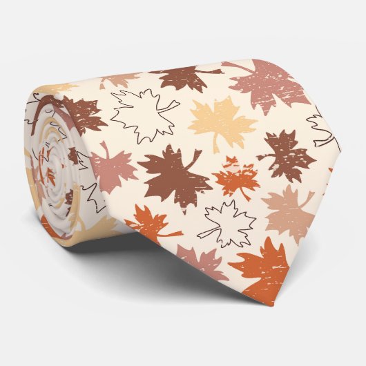 感謝祭の日のデザイン、秋の自然離れの ネクタイ (ロール)