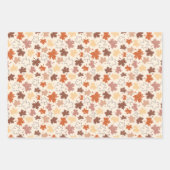 感謝祭の日のデザイン、秋の自然離れの ラッピングペーパーシート (正面3)