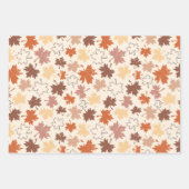 感謝祭の日のデザイン、秋の自然離れの ラッピングペーパーシート (正面2)