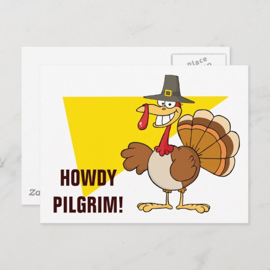 感謝祭の日のトルコからの挨拶 シーズンポストカード (正面/裏面)