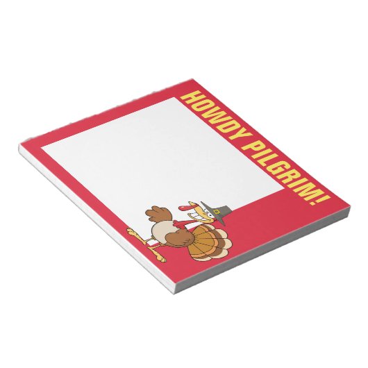 感謝祭の日のトルコからの挨拶 ノートパッド (アングル)