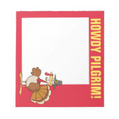 感謝祭の日のトルコからの挨拶 ノートパッド (正面)