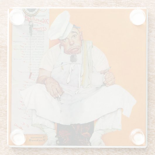 感謝祭の日のブルース ガラスコースター (裏面)