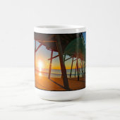 感謝祭の日の出でボーグインレットピアマグ コーヒーマグカップ (中央)