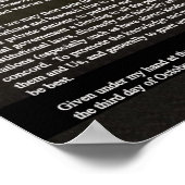 感謝祭の日の宣言 ポスター (角)