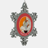 感謝祭の日の憂鬱 スノーフレークピューターオーナメント (左)