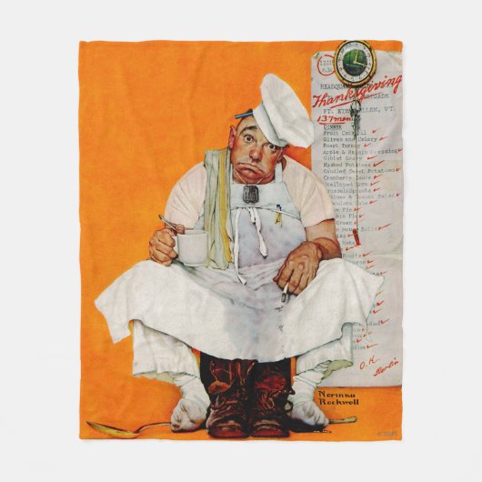 感謝祭の日の憂鬱 フリースブランケット (正面)