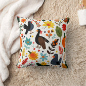 感謝祭の日の秋のクッション クッション (ブランケット)