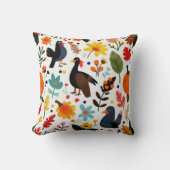 感謝祭の日の秋のクッション クッション (正面)