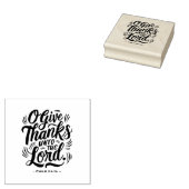 感謝祭の日の聖書の聖句：詩篇136:26 ラバースタンプ (押印)