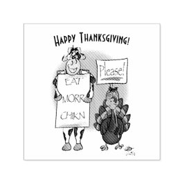 感謝祭の日をお願い セルフインキングスタンプ