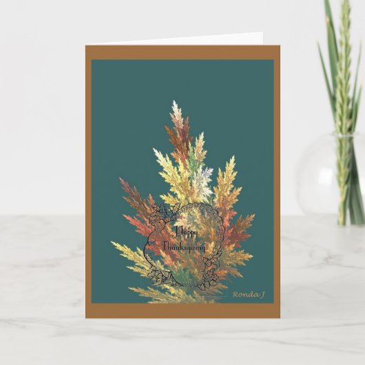 感謝祭の日カード シーズンカード (正面)