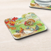 感謝祭の日コルクコースター コースター (左側)